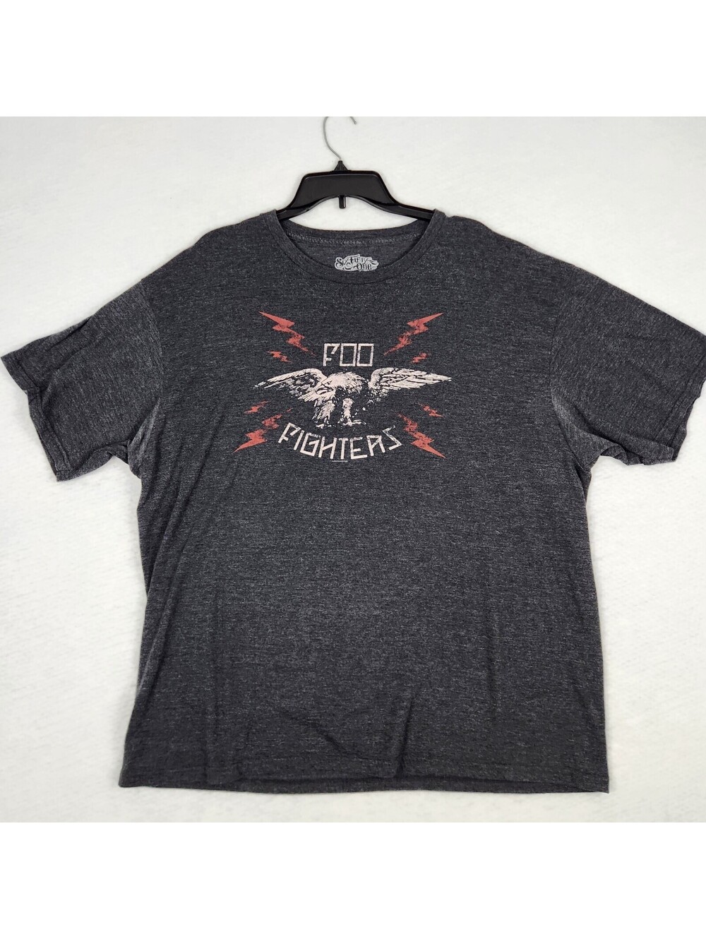 Vintage Y2K Foo Fighters Band 2008 Six Fifty One Licensed Gray T-Shirt Size 2XL